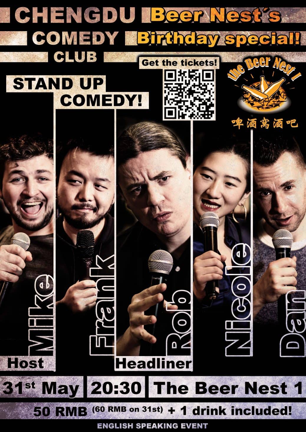 May 31: Chengdu Comedy Club Standup Show | Chengdu-Expat.com