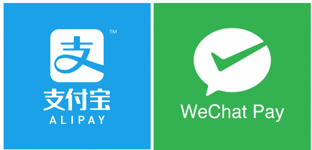 some china ecny alipay wechat pay