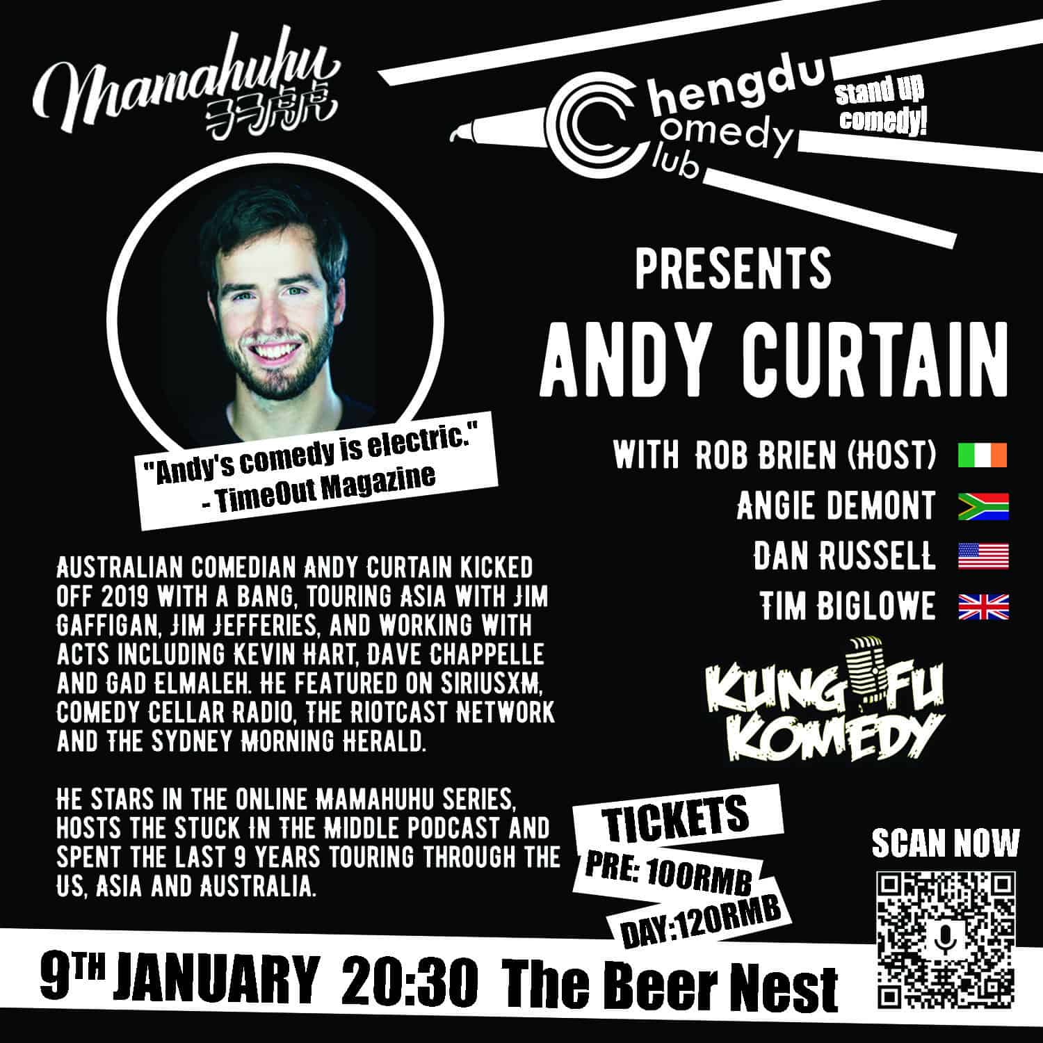 Chengdu Comedy show poster Andy 1