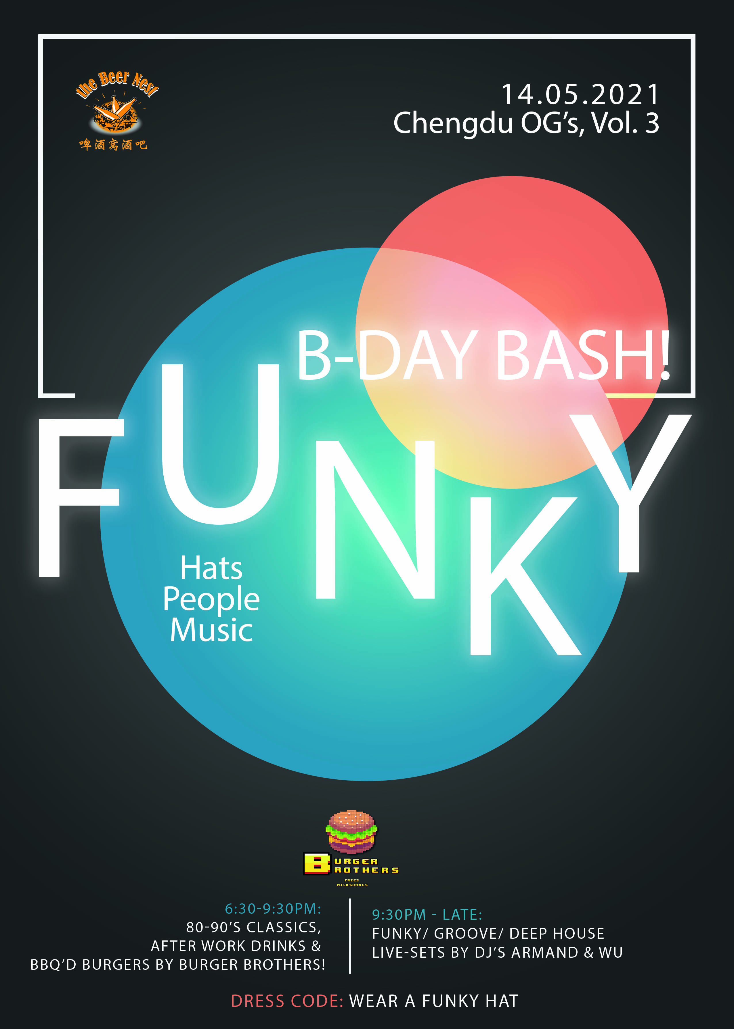 Funky B day Bash party Stephane Beer Nest chengdu expat 1