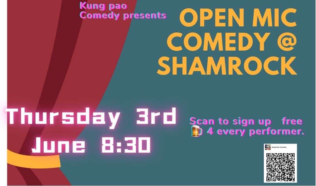 Kung Pao Comedy: Open Mic @Shamrock