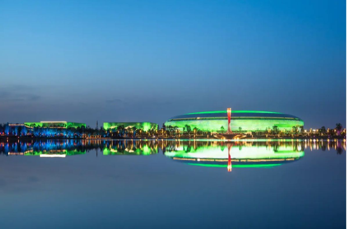 Dong'an Lake Sports Park lake view