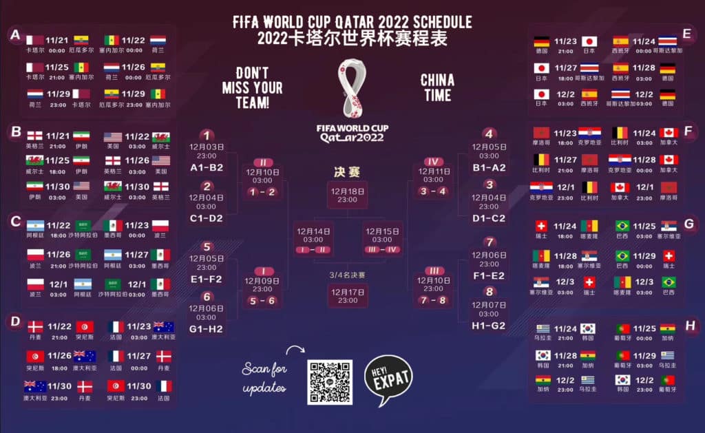 2022 Chinatime Qatar World Cup Schedule Chengdu Expat Chengdu