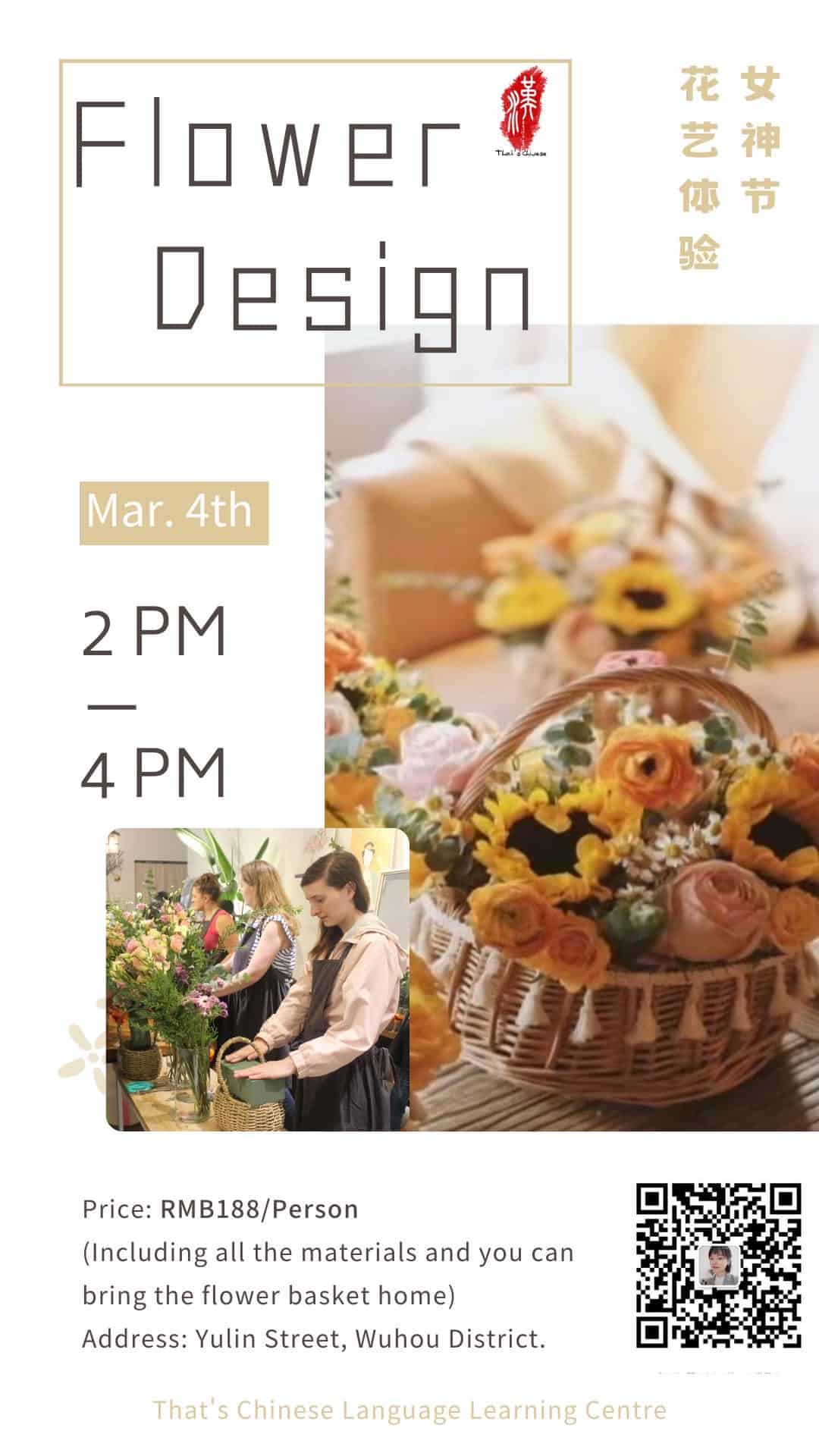 Flower Design Event for Women’s Day