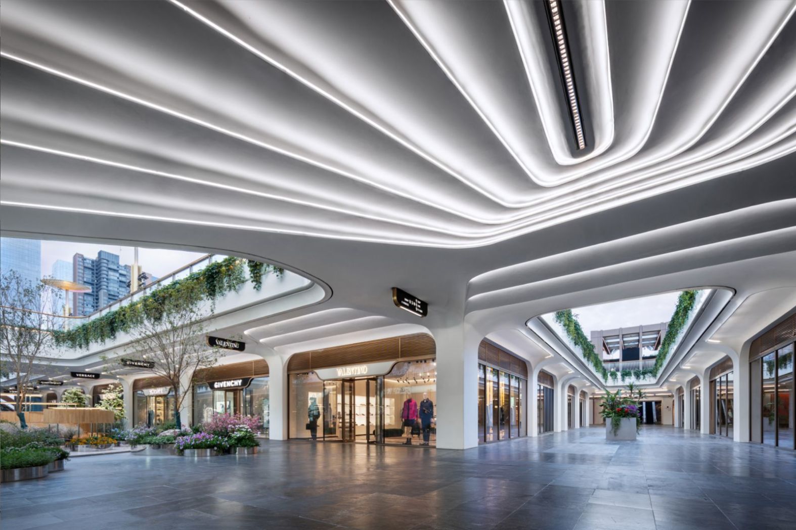 Interior shopping area at SKP Chengdu