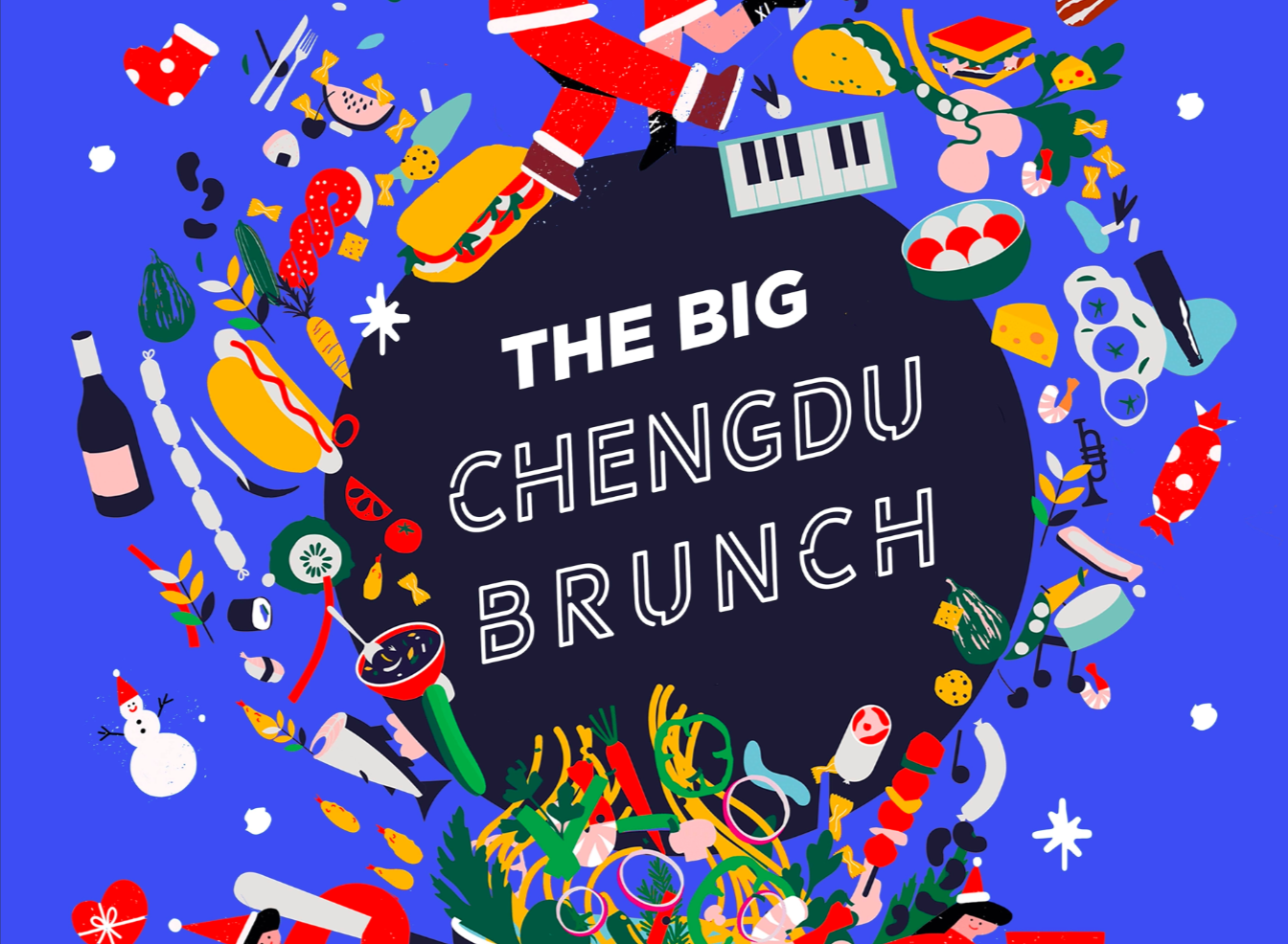 Chengdu Big Christmas Brunch 2023 Poster featured chengdu expat