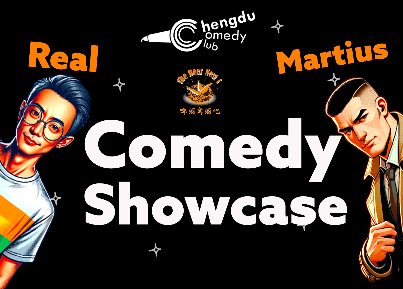 Chengdu Real and Martius Headliner Comedy Show featured chengdu expat