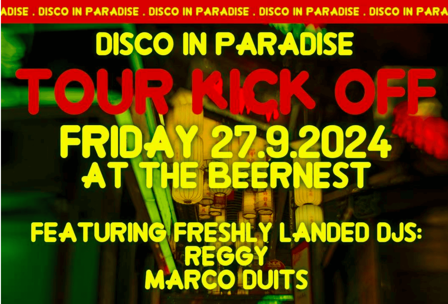 Sept. 27 Disco in Paradise Tour Kick Off featured