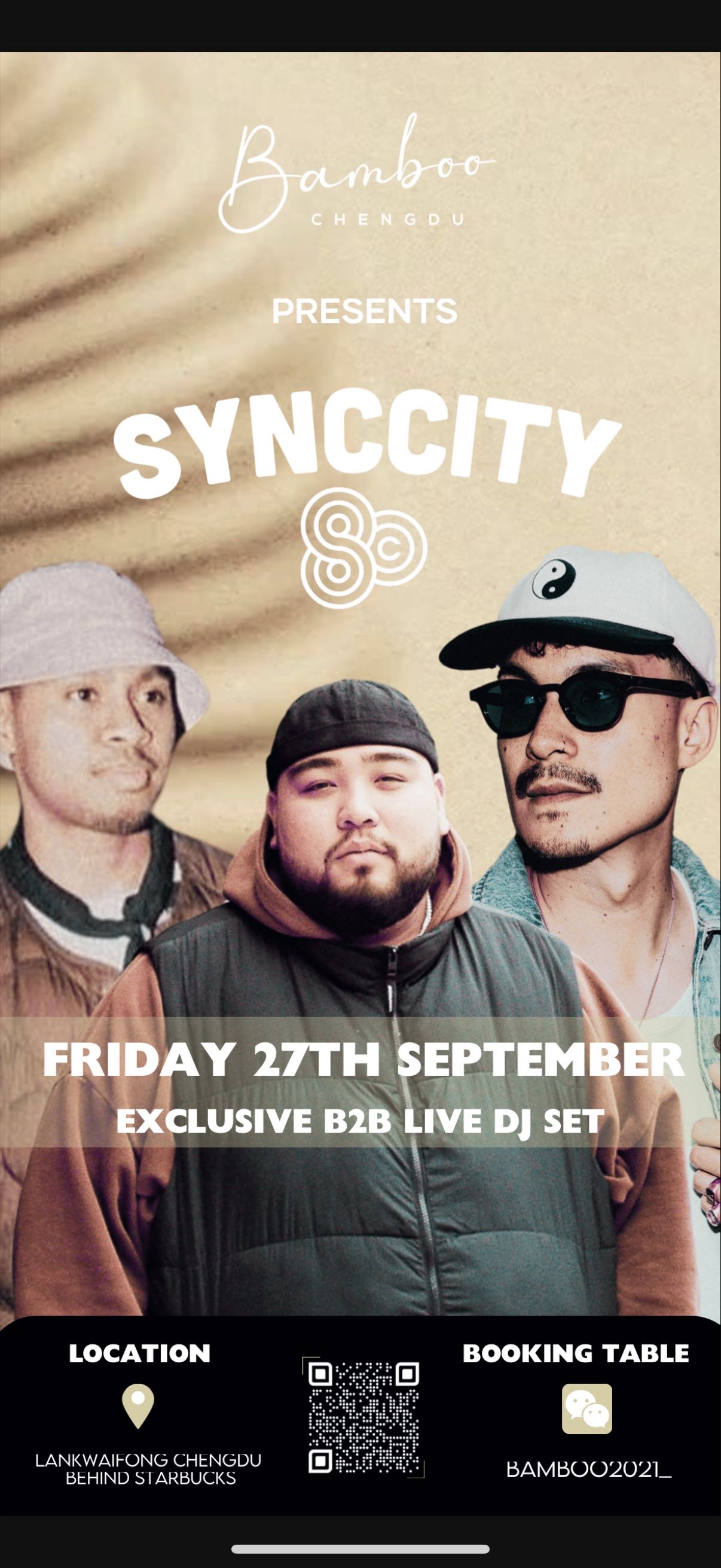 Sept. 27: Guest DJ Synccity @ Bamboo