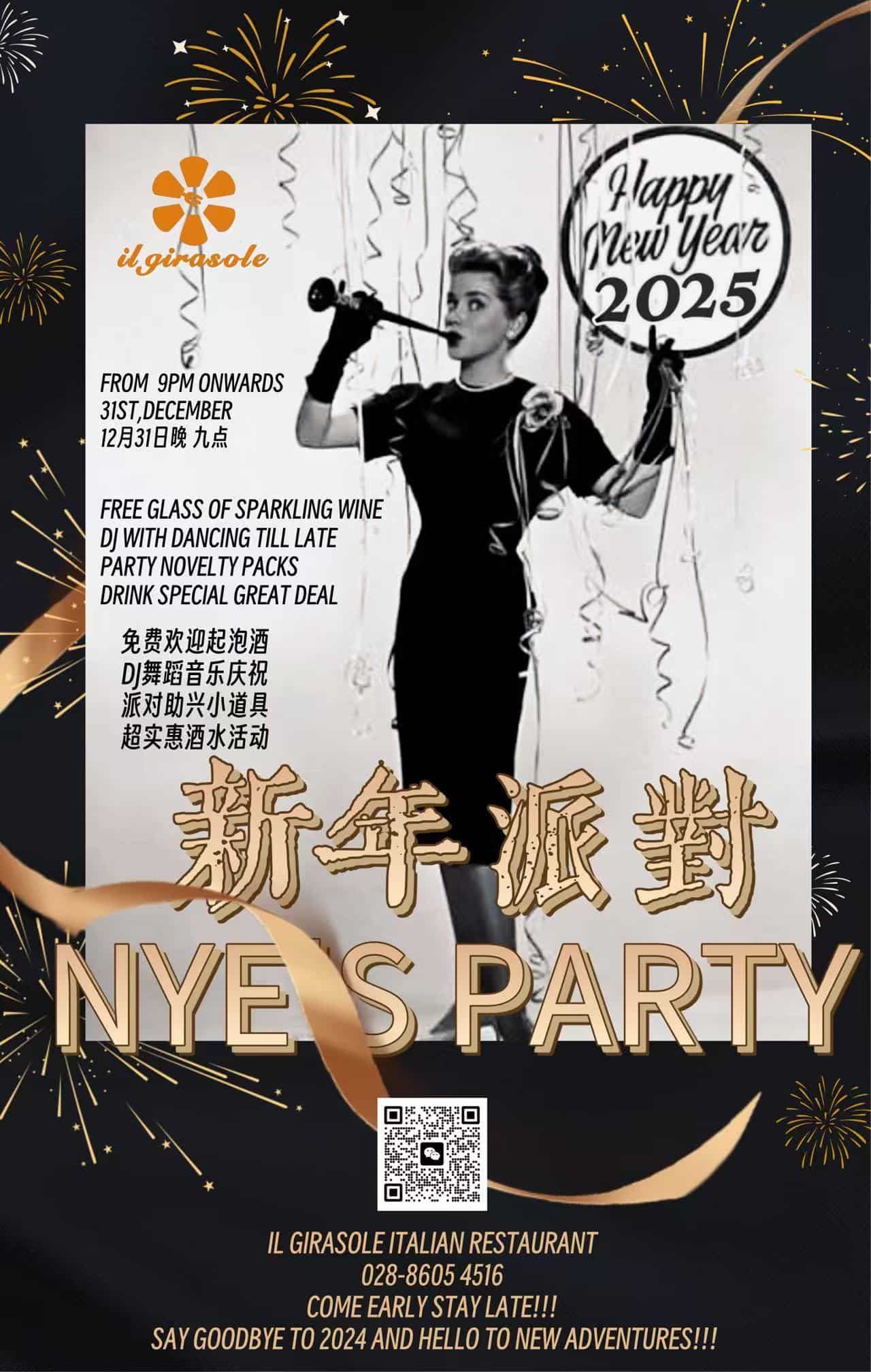 Dec. 31 Il Girasole New Year‘s Eve Party 1