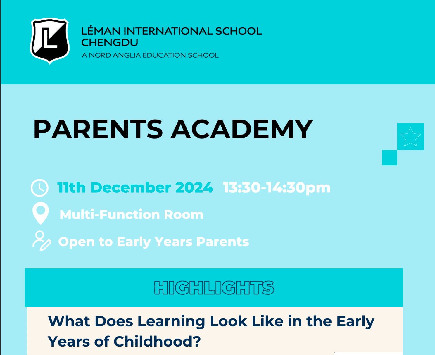 Leman parents academy What Does Learning Look Like in the Early Years of Childhood featured