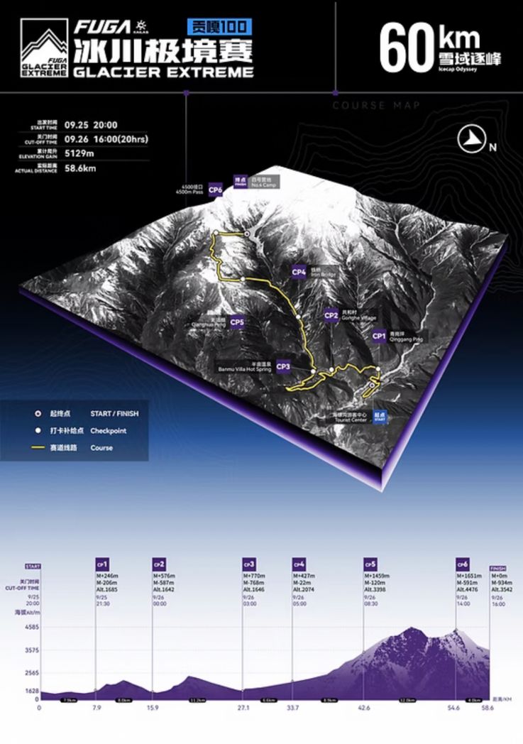 2026 FUGA Glacier Extreme Gongga 100 60km sichuan china chengdu chengdu expat 1