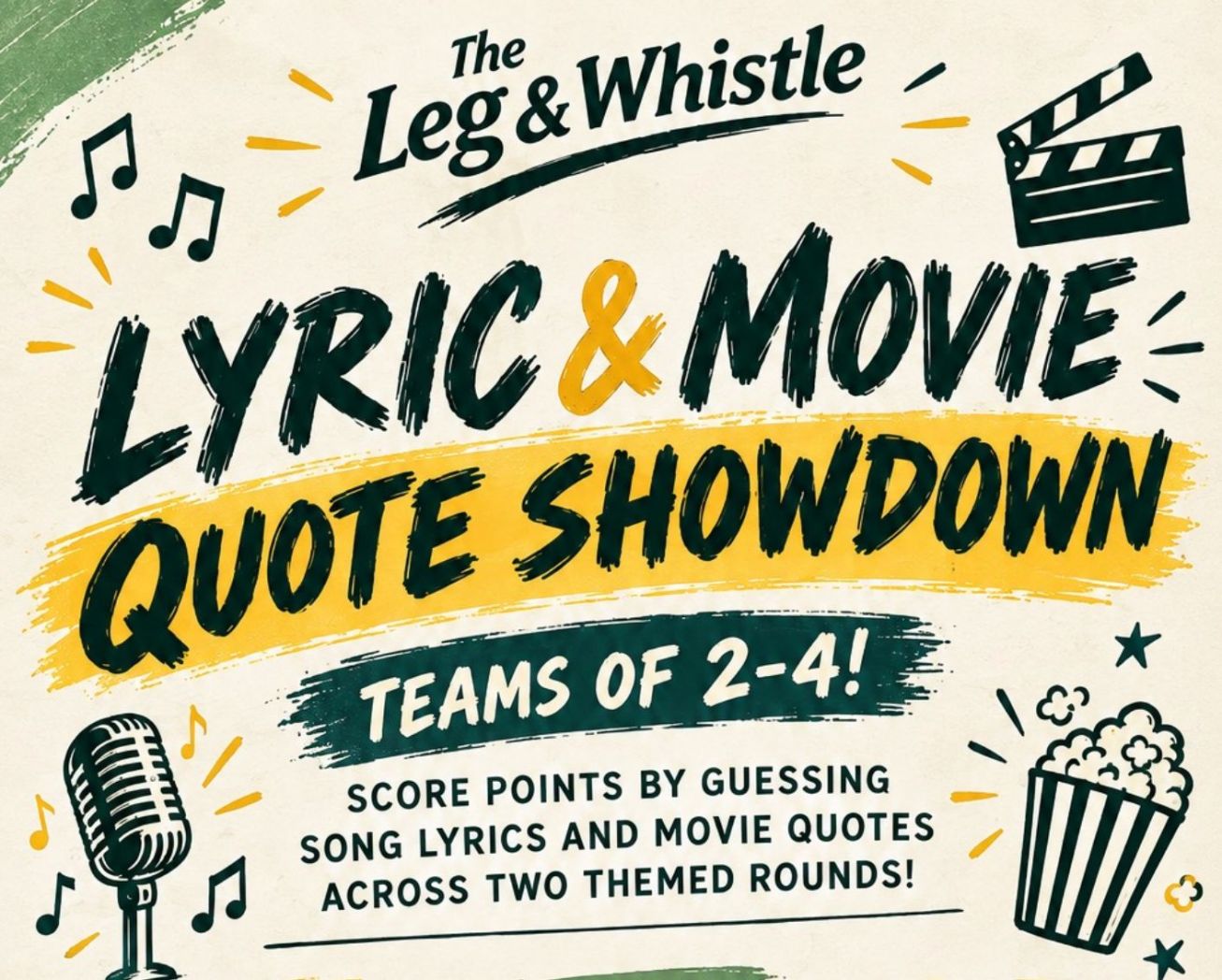 Music and Movie Quiz leg whistle chengdu chengduexpat