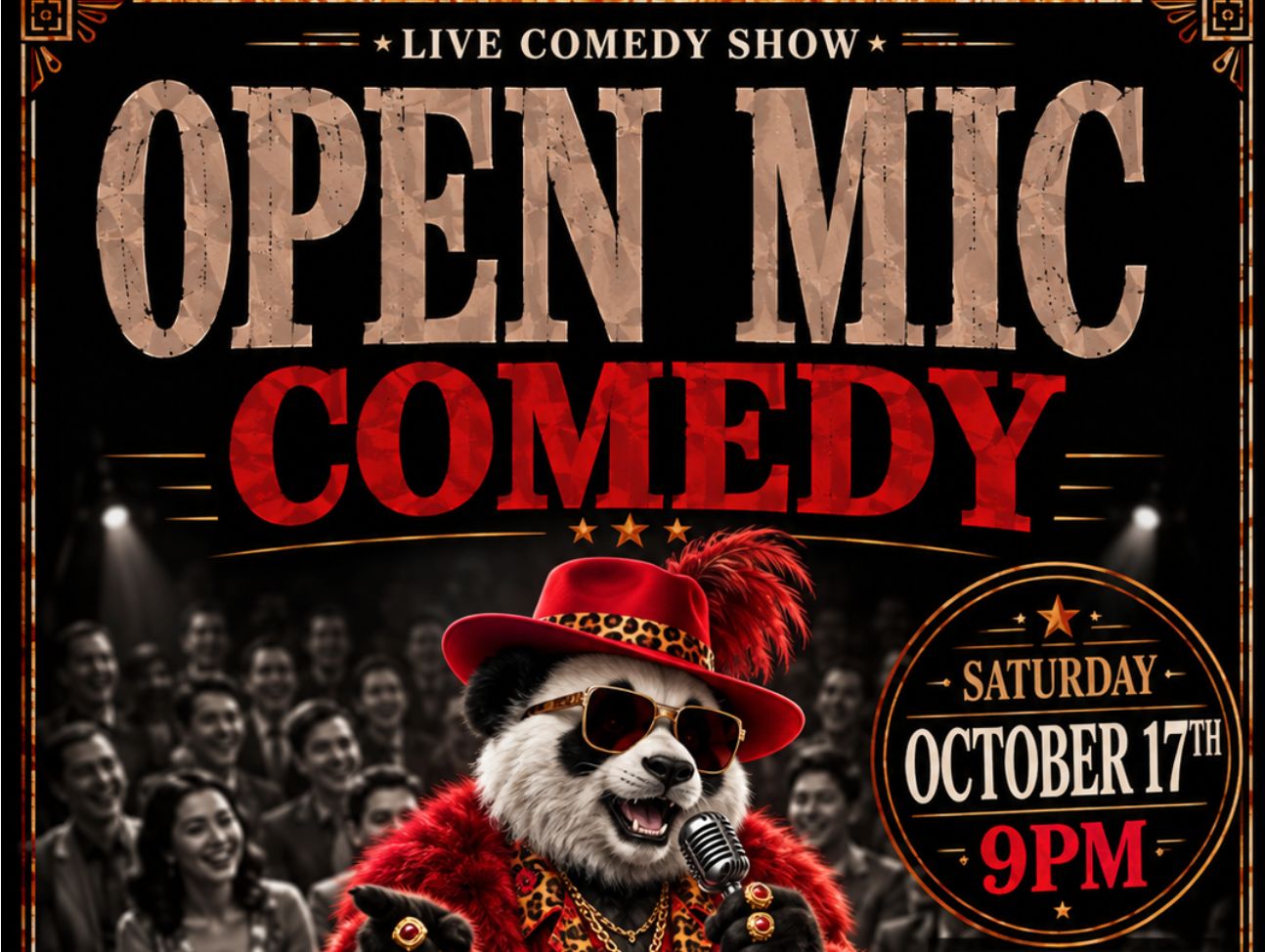 Oct. 17 FREE English Open Mic Comedy chengdu