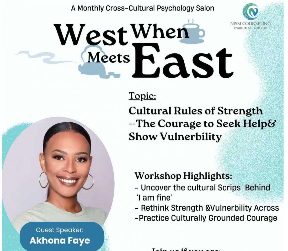 When West Meets East Monthly Cross Cultural Psychology Salon chengduexpat